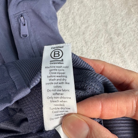 Athleta Women XXS Purple Tonal Leopard Print Zip Brooklyn Bomber Track Jacket - Picture 4 of 12